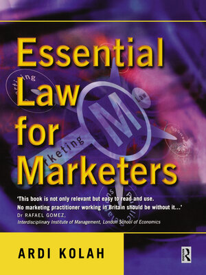 cover image of Essential Law for Marketers
